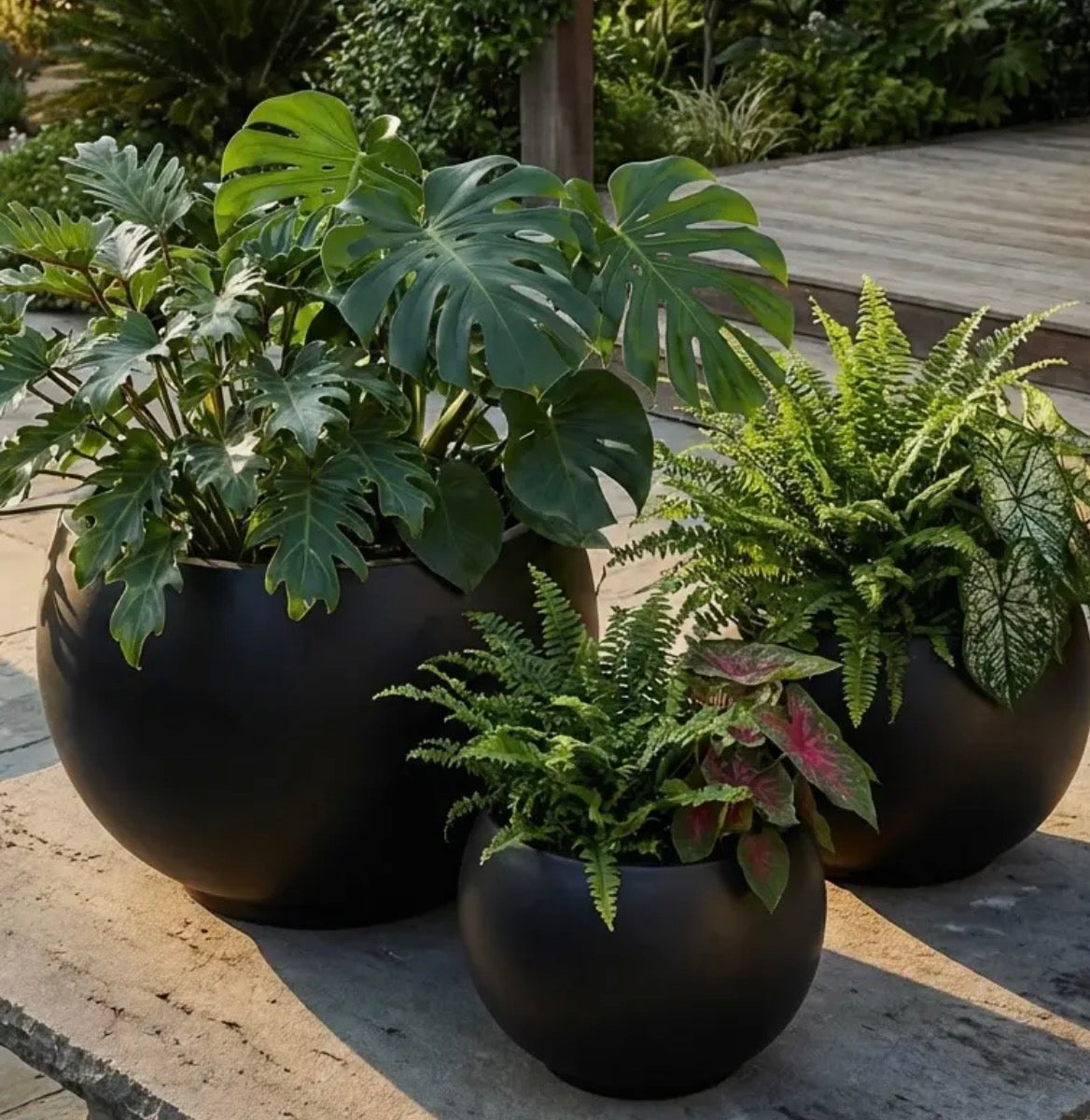 Matte Black Estate Bowl Planter