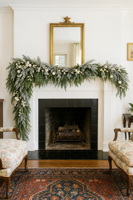 Frosted Sage + Pine Garland