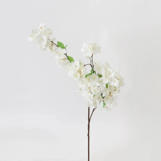 Cherry Blossom Stem in Cream White - 44"